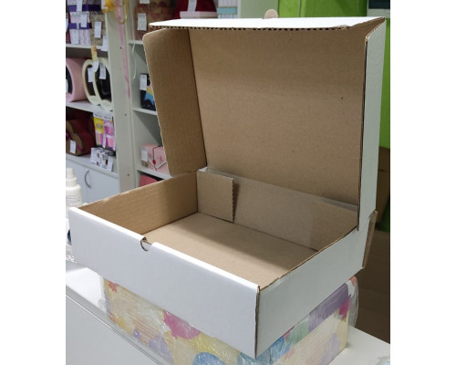 Коробка для пирога 420*320*80 белая купить в Екатеринбурге в Упакофф