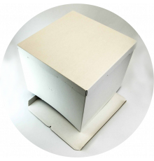 Коробка для торта 400*400*350мм белая